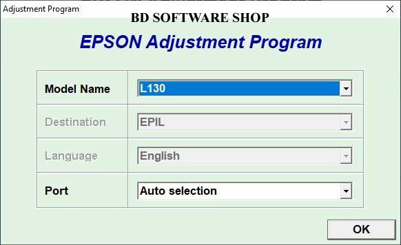 Epson L130 Resetter Software