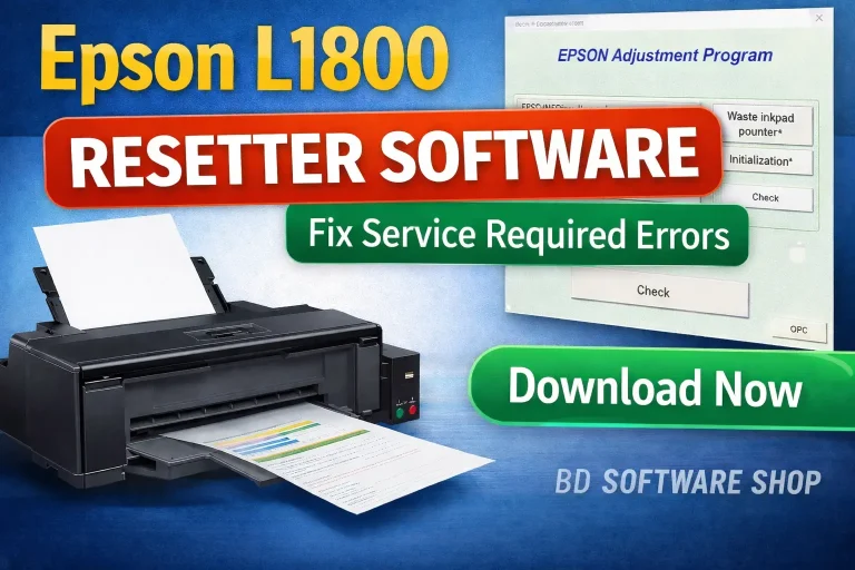 Epson L1800 Resetter Software Download (Waste Ink Pad Reset Tool)